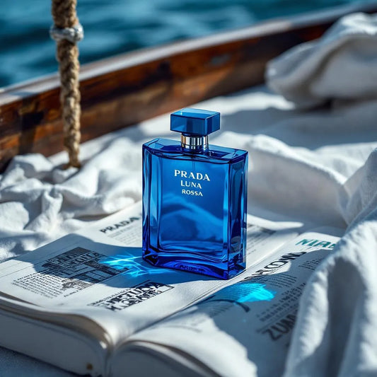 Parfum Luna Rossa de Prada - fougère marine fraîche et sportive, sillage élégant