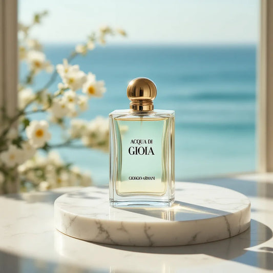 Parfum Acqua di Gioia de Giorgio Armani - citron frais, jasmin aquatique et cèdre chaud