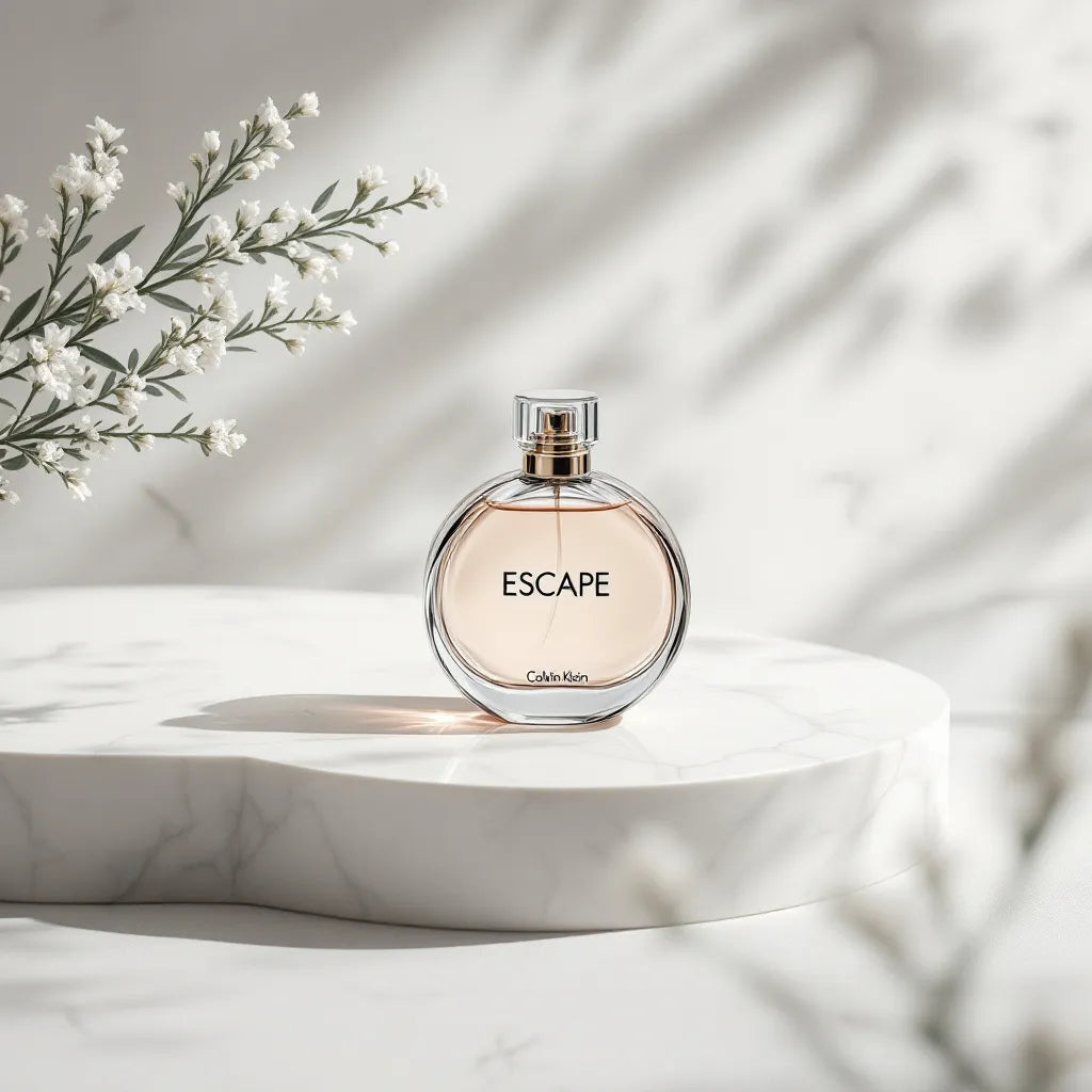 Parfum Escape de Calvin Klein - fraîcheur aquatique & sensualité boisée