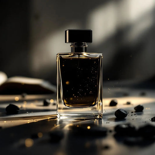 Flacon noir pailleté de Black Opium