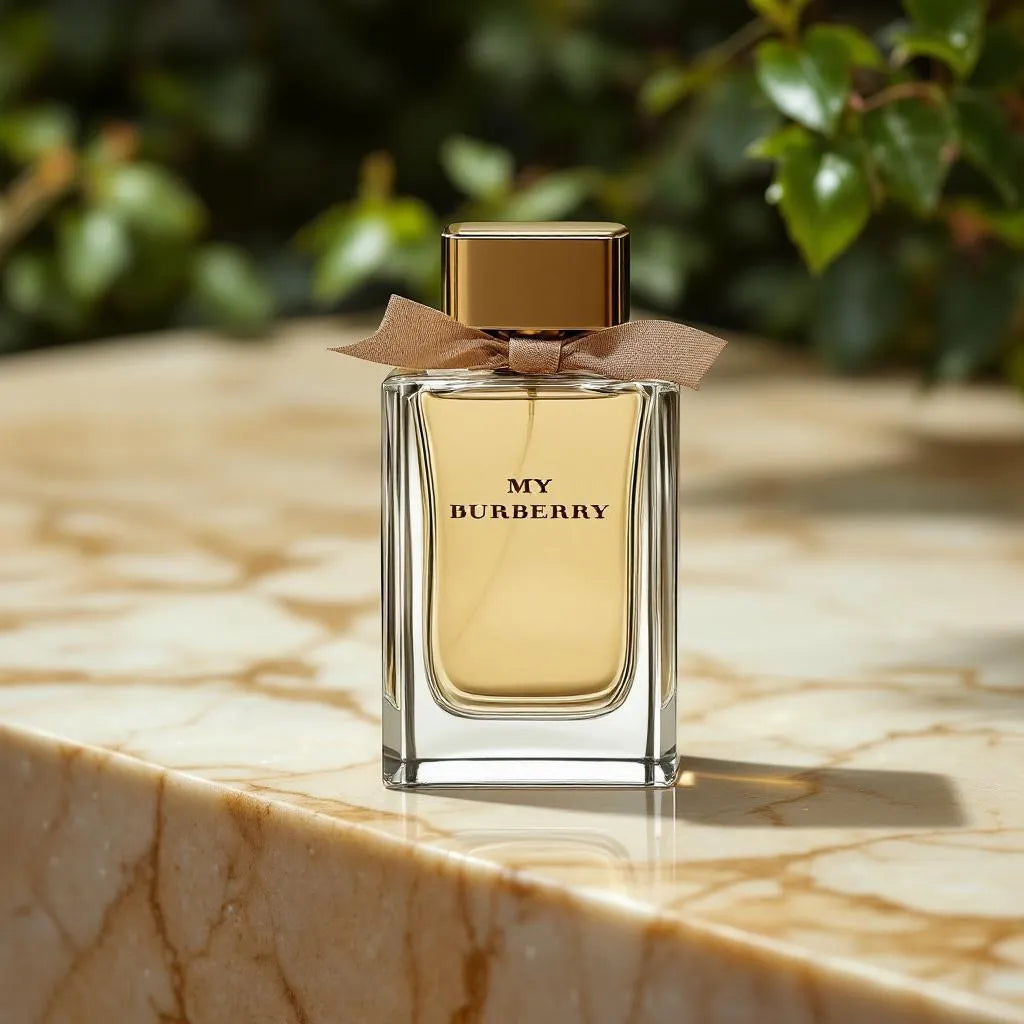 Parfum My Burberry de Burberry - flacon trench, noeud gabardine, notes sweet pea et patchouli