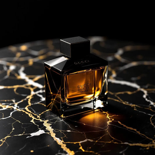 Parfum The Alchemist's Garden de Gucci - pyramide olfactive oud et rose Damascena