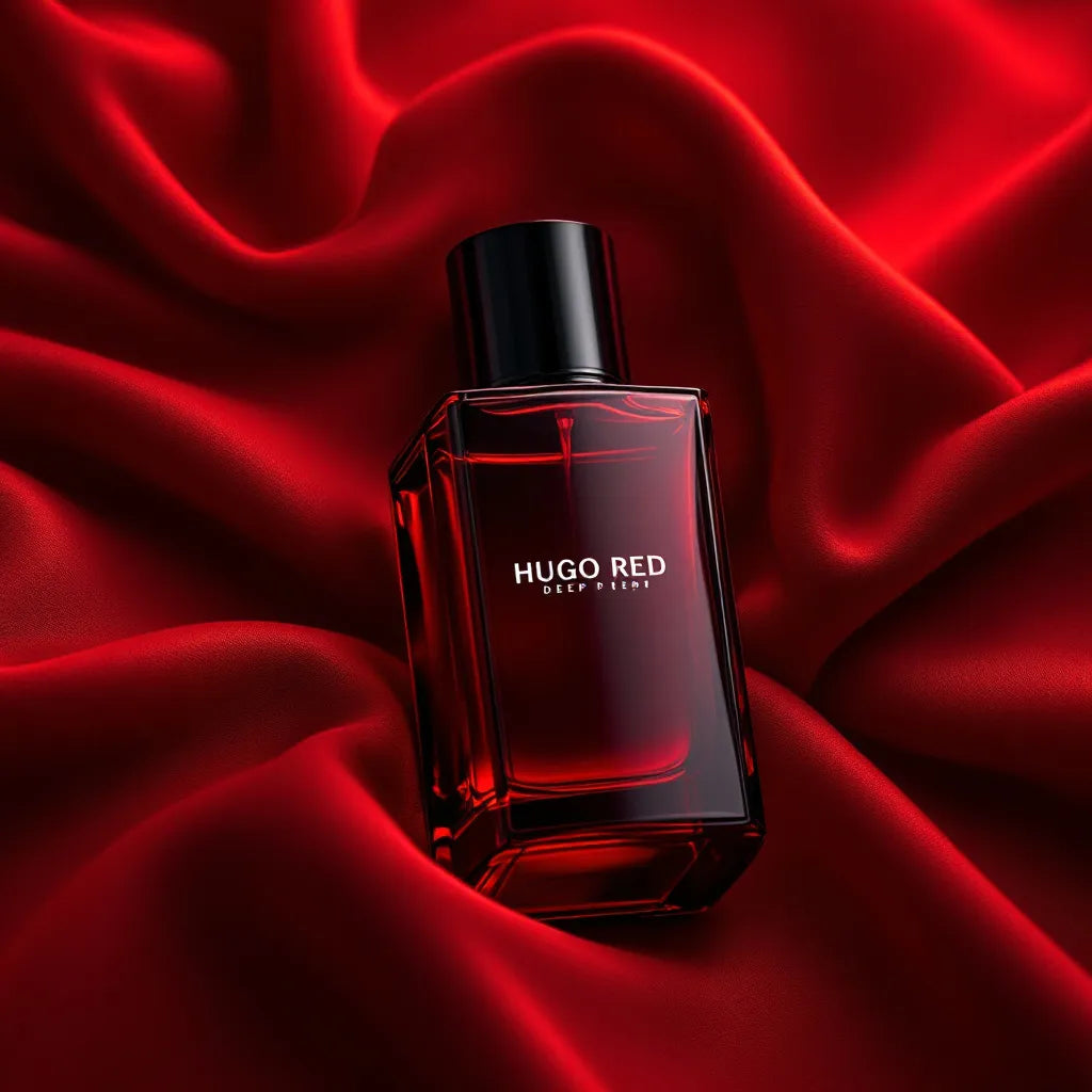 Parfum Deep Red de Hugo Boss - sillage sensuel fruité et bois vanillé