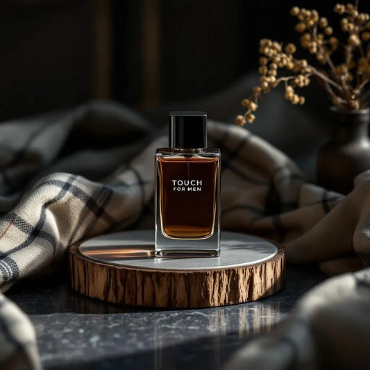 Parfum Touch for Men de Burberry - fraîcheur verte et chaleur boisée, bouchon bois ash tree