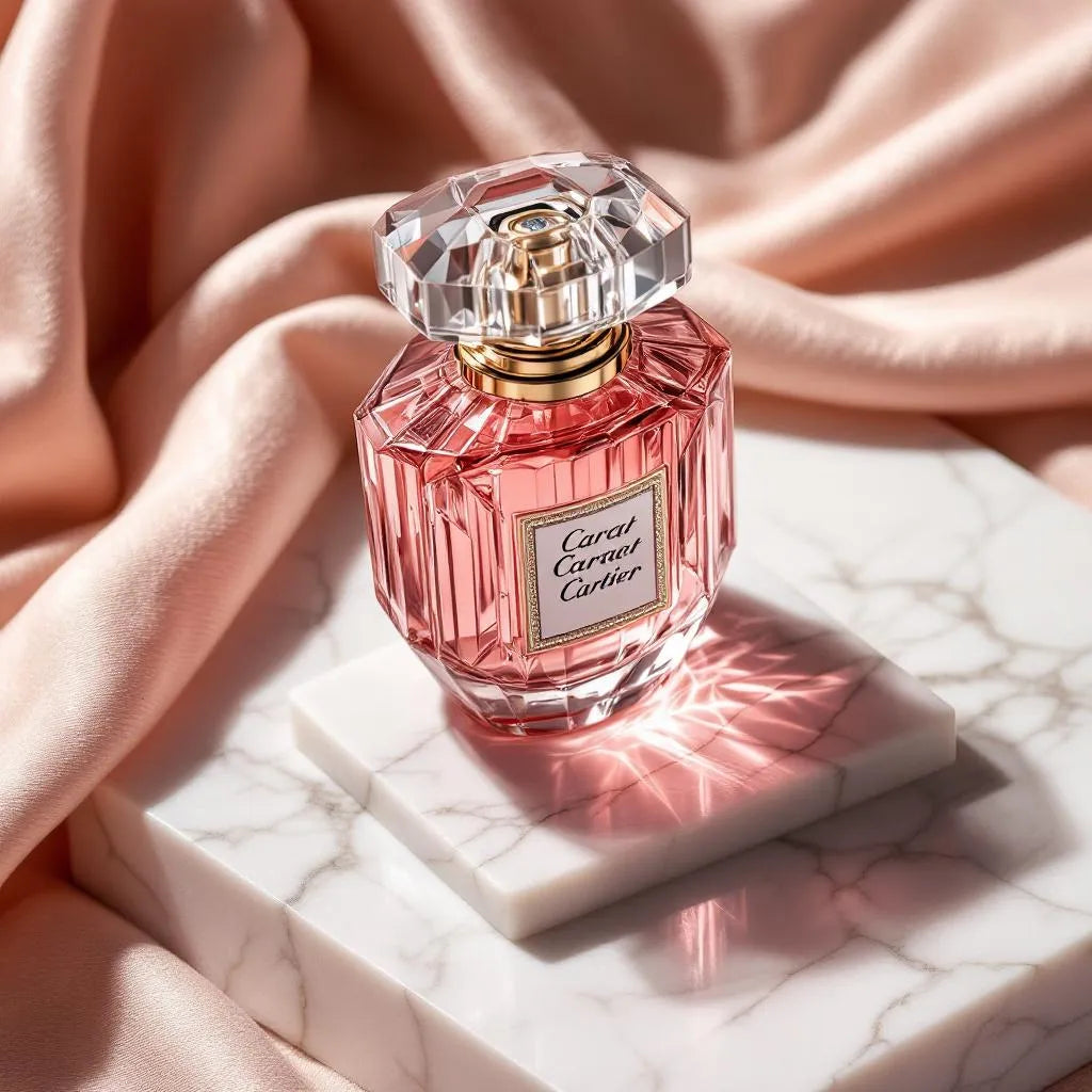 Parfum Carat de Cartier - pyramide olfactive violette et sillage discret