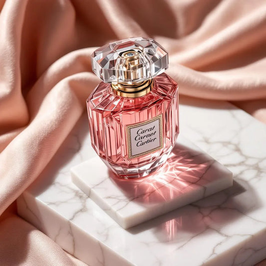 Parfum Carat de Cartier - pyramide olfactive violette et sillage discret
