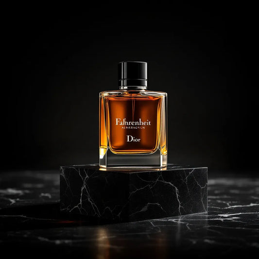 Parfum Fahrenheit de Dior - pyramide olfactive mandarine, violette, cuir