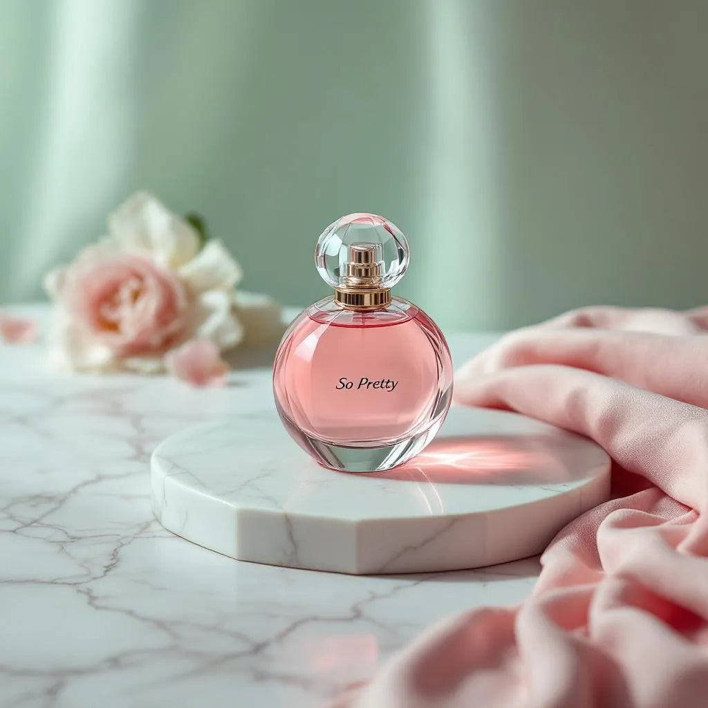 Parfum So Pretty de Cartier - pyramide olfactive floral-verte, mandarine, rose et santal
