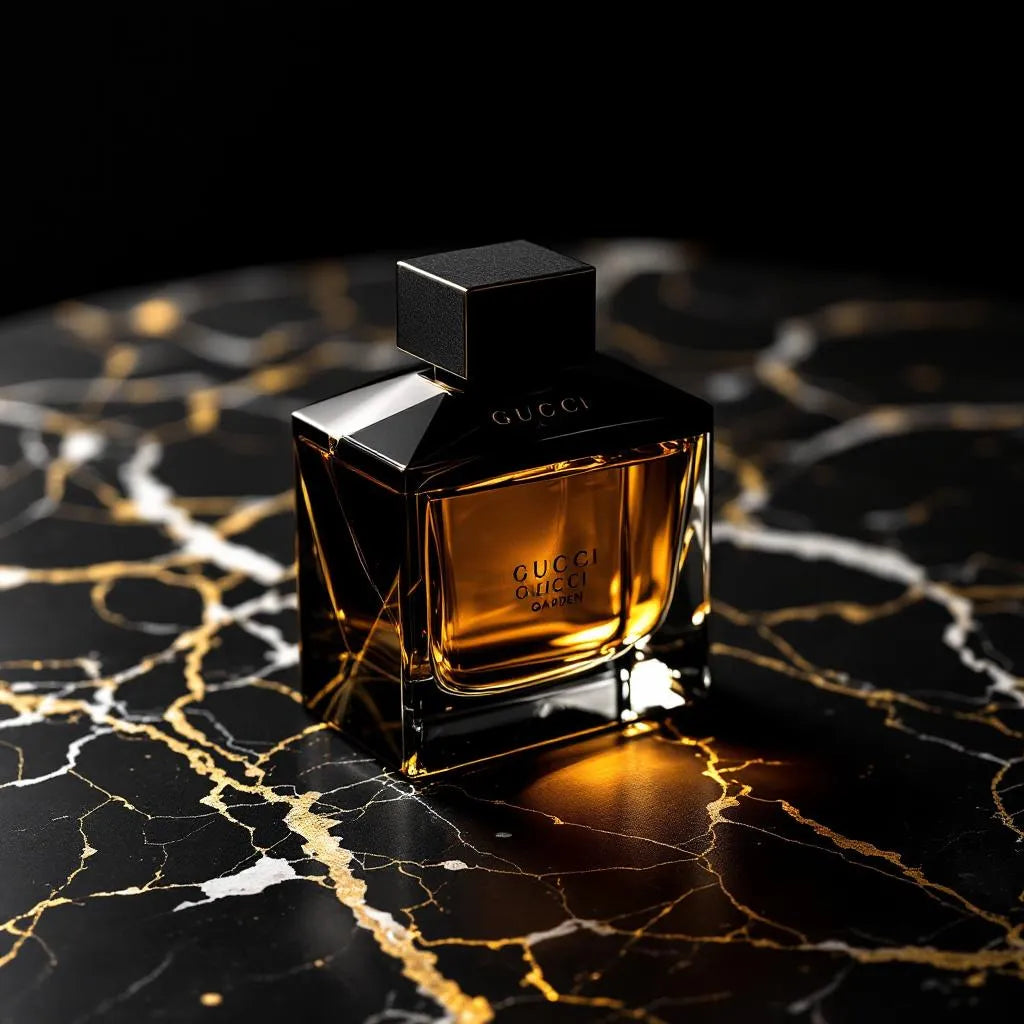 Parfum The Alchemist's Garden de Gucci - pyramide olfactive oud et rose Damascena