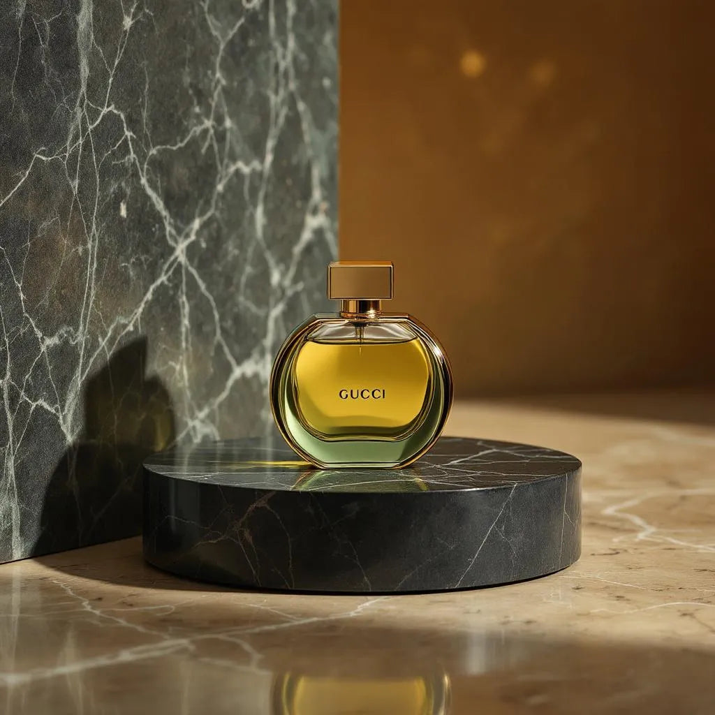 Parfum Mémoire d'une Odeur de Gucci - voile minéral-musqué et fond boisé