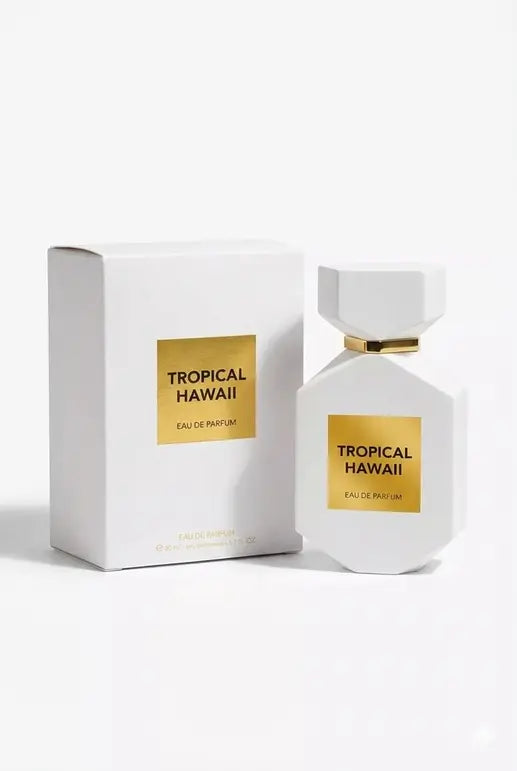 Tropical Hawaii  et sa boite Camara Perfumes - Inspiration Soleil Blanc Tom Ford